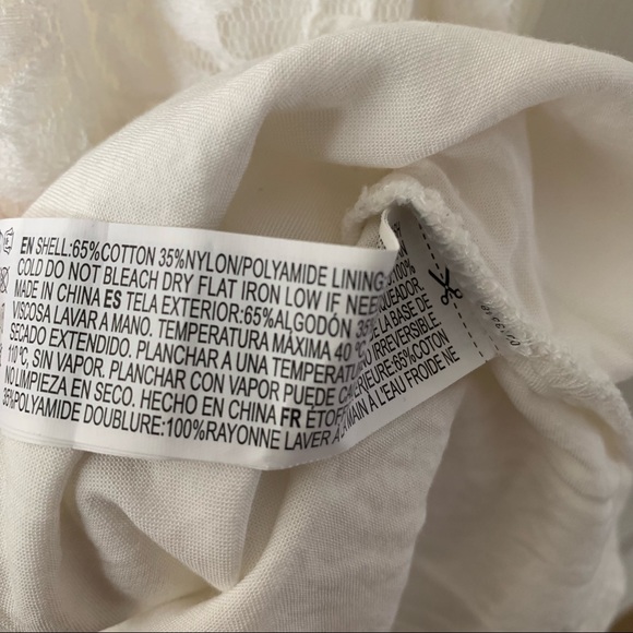 Forever21 White Lace Floral Halter Front Dress - Small - Picture 8 of 8